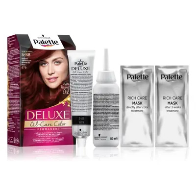 Schwarzkopf Palette Deluxe permanentní barva na vlasy odstín 5-88 679 Intenzivní červenofialový 