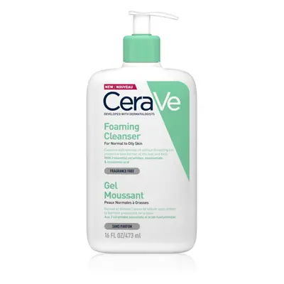 CeraVe Cleansers čisticí pěnivý gel pro normální až mastnou pleť 473 ml