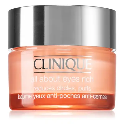 Clinique All About Eyes™ Rich hydratační oční krém proti otokům a tmavým kruhům 30 ml