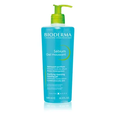 Bioderma Sébium Gel Moussant čisticí gel pro mastnou a smíšenou pleť 500 ml