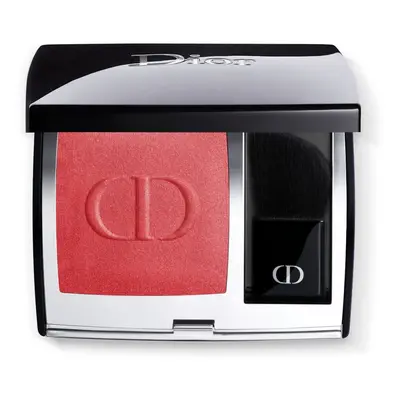 DIOR Rouge Blush kompaktní tvářenka se štětcem a zrcátkem odstín 999 (Satin) 6 g