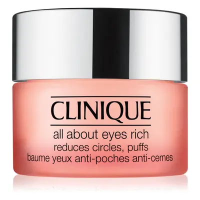 Clinique All About Eyes™ Rich hydratační oční krém proti otokům a tmavým kruhům 15 ml