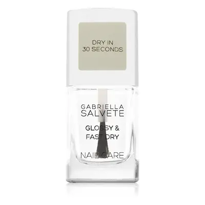 Gabriella Salvete Nail Care Glossy & Fast Dry rychleschnoucí vrchní lak na nehty 11 ml