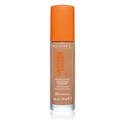 Rimmel Lasting Radiance rozjasňující make-up SPF 25 odstín 201 Classic Beige 30 ml