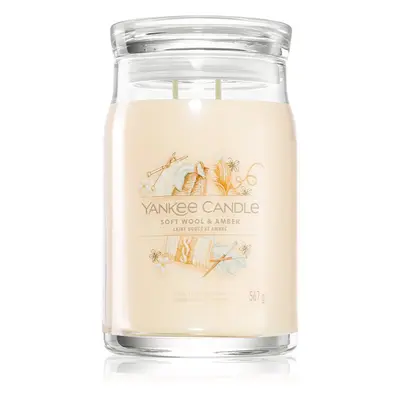 Yankee Candle Soft Wool & Amber vonná svíčka 567 g