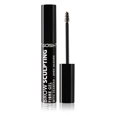 Gosh Brow Sculpting Fibre Gel gel na obočí s kartáčkem odstín 001 Nutmeg 8 ml