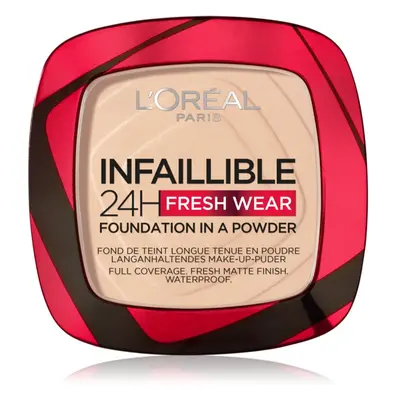 L’Oréal Paris Infaillible Fresh Wear 24h pudrový make-up odstín 20 Ivory 9 g