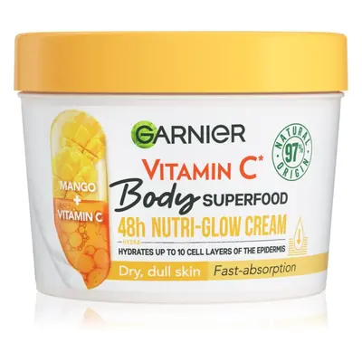 Garnier Body SuperFood rozjasňující tělový krém s vitaminem C 380 ml