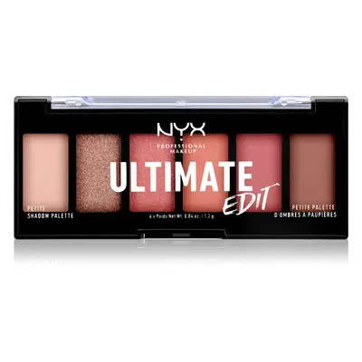 NYX Professional Makeup Ultimate Edit Petite Shadow paletka očních stínů odstín 01 Warm Neutrals