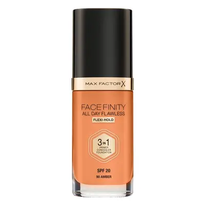 Max Factor Facefinity All Day Flawless dlouhotrvající make-up SPF 20 odstín 90 Amber 30 ml