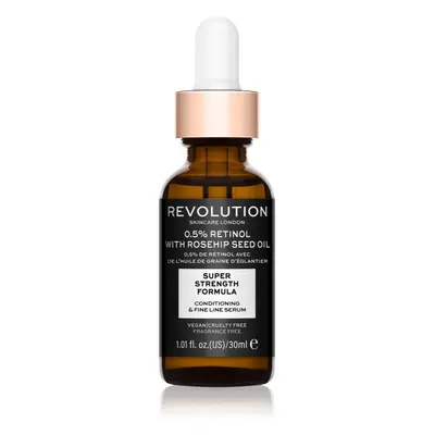 Revolution Skincare Retinol 0.5% With Rosehip Seed Oil protivráskové a hydratační sérum 30 ml