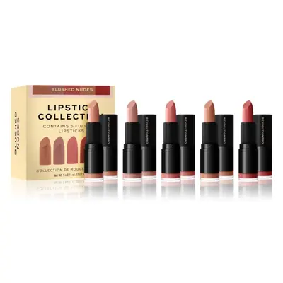 Revolution PRO Lipstick Collection saténová rtěnka dárková sada odstín Blushed Nudes 5x3,2 g