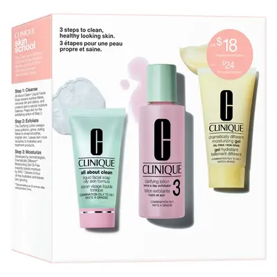 Clinique 3-Step Skin Care Kit Skin Type 3 dárková sada pro mastnou a smíšenou pleť