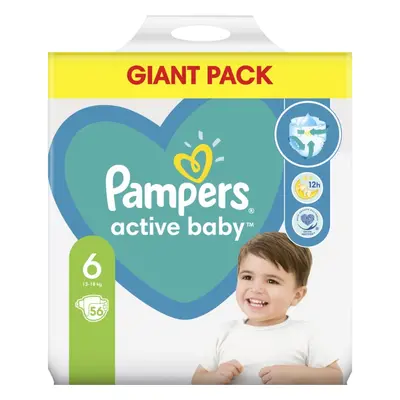 Pampers Active Baby Size 6 jednorázové pleny 13-18 kg 56 ks