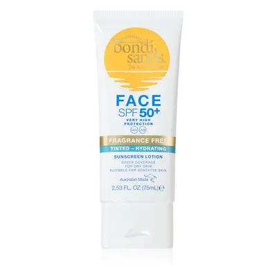 Bondi Sands SPF 50+ Fragrance Free ochranný tónovací krém na obličej pro suchou pleť SPF 50+ 75 