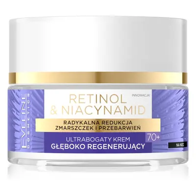 Eveline Cosmetics Retinol & Niacynamid hloubkově regenerační noční krém 70+ 50 ml