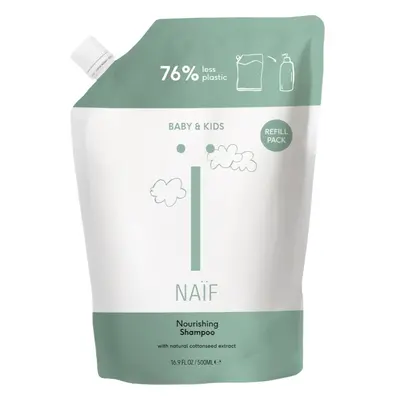 Naif Baby & Kids Shampoo výživný šampon pro děti od narození náhradní náplň 500 ml