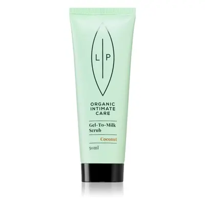 Lip Intimate Care Organic Intimate Care Gel To Milk Scrub jemný peeling s kokosem 50 ml