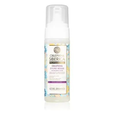 Natura Siberica Oblepikha (Sea-Buckthorn) rakytníková pěna pro maximální objem vlasů 170 ml