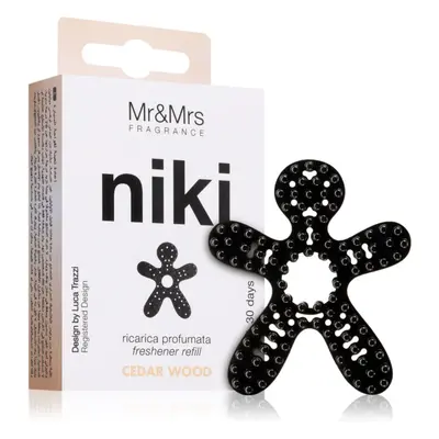 Mr & Mrs Fragrance Niki Cedar Wood vůně do auta náhradní náplň 1 ks