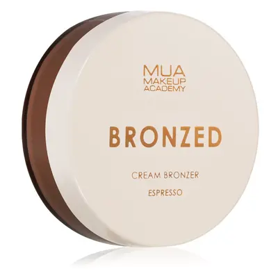 MUA Makeup Academy Bronzed krémový bronzer odstín Espresso 14 g