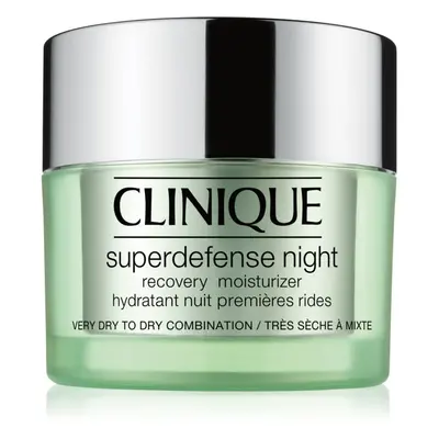 Clinique Superdefense™ Night Recovery Moisturizer noční hydratační krém proti prvním známkám stá