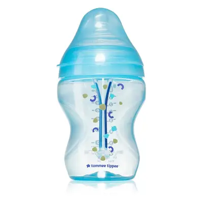 Tommee Tippee Closer To Nature Anti-colic Advanced Baby Bottle kojenecká láhev Slow Flow Blue 0 