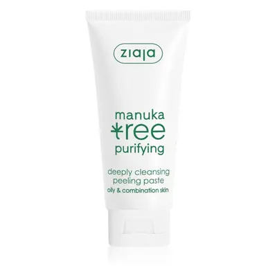 Ziaja Manuka Tree Purifying čisticí peelingová pasta pro normální až mastnou pleť 75 ml