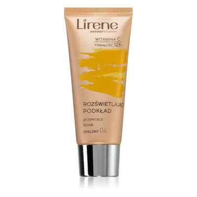 Lirene Vitamin C rozjasňující fluidní make-up pro dlouhotrvající efekt odstín 04 Tanned 30 ml