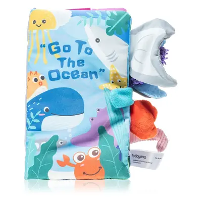 BabyOno Have Fun Go to the ocean kontrastní edukativní knížka 1 ks