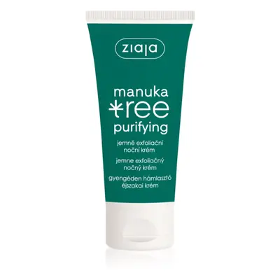 Ziaja Manuka Tree Purifying exfoliační noční krém pro mastnou a smíšenou pleť 50 ml