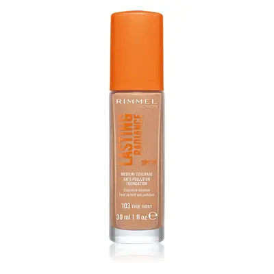 Rimmel Lasting Radiance rozjasňující make-up SPF 25 odstín 103 True Ivory 30 ml