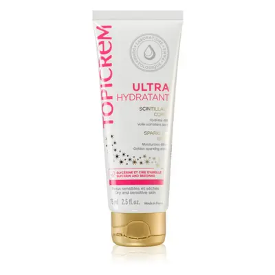 Topicrem UH BODY Ultra-Moisturizing Sparkling Body intenzivně hydratační tělové mléko se třpytka