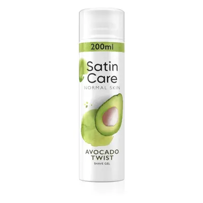 Gillette Satin Care Avocado Twist gel na holení pro ženy 200 ml