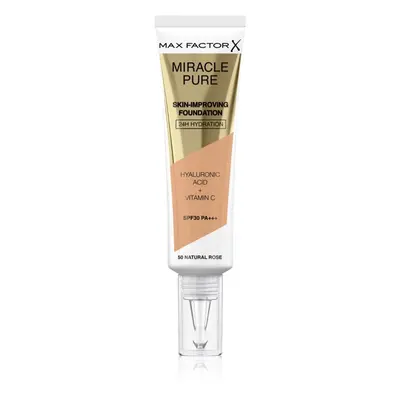 Max Factor Miracle Pure Skin dlouhotrvající make-up SPF 30 odstín 50 Natural Rose 30 ml