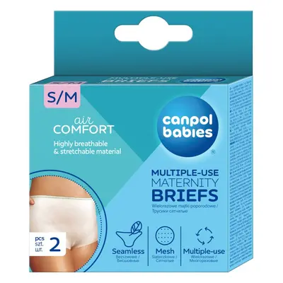 Canpol babies Maternity Briefs poporodní kalhotky velikost S/M 2 ks