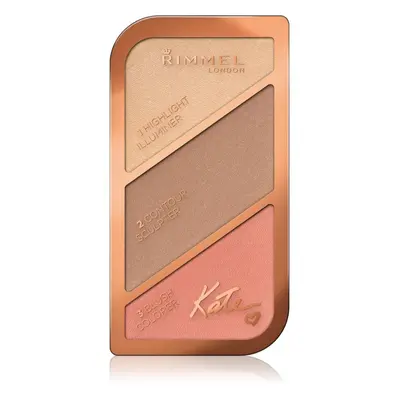 Rimmel Kate konturovací paletka odstín 002 Coral Glow 18,5 g