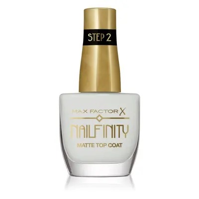 Max Factor Nailfinity Matte Top Coat gelový vrchní lak na nehty s matným efektem odstín 101 Velv