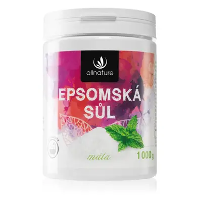 Allnature Epsomská sůl Máta sůl do koupele 1000 g