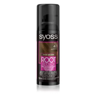 Syoss Root Retoucher tónovací barva na odrosty ve spreji odstín Dark Brown 120 ml