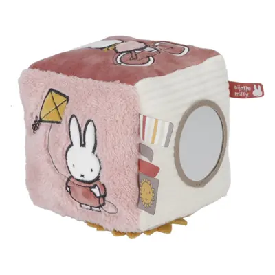 Little Dutch Soft Activity Cube Miffy Fluffy Pink aktivity hračka 1 ks