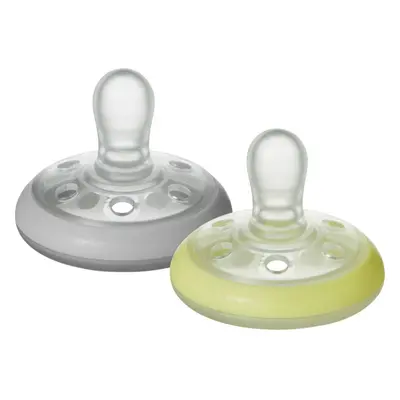 Tommee Tippee Closer To Nature Breast-like Natural Night 0-6m dudlík 2 ks