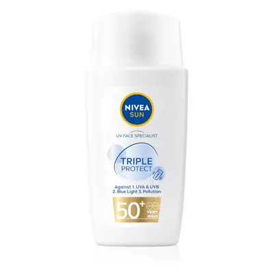 Nivea Sun Triple Protect lehký hydratační krém na opalování SPF 50+ 40 ml