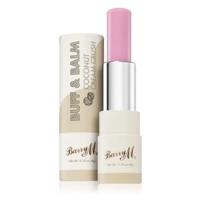 Barry M Buff & Balm vyhlazující balzám na rty pro objem odstín Coconut Cream Crush 4 ml