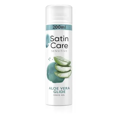 Gillette Satin Care Aloe Vera gel na holení pro ženy 200 ml