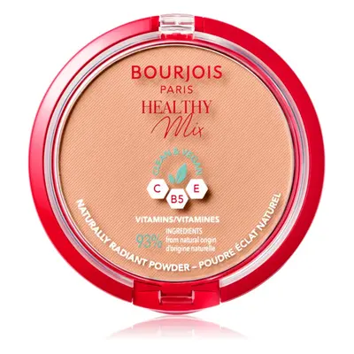 Bourjois Healthy Mix matující pudr pro zářivý vzhled pleti odstín 06 Honey 10 g