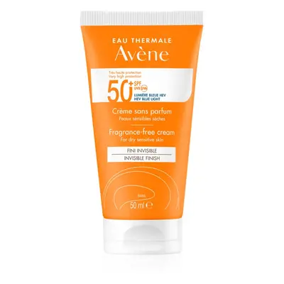 Avène Sun Fragrance-Free Cream opalovací krém SPF 50+ 50 ml