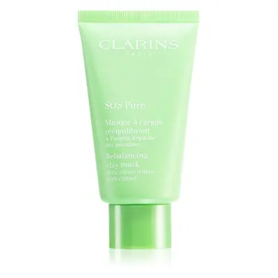 Clarins SOS Pure Rebalancing Clay Mask jílová maska pro smíšenou až mastnou pokožku 75 ml