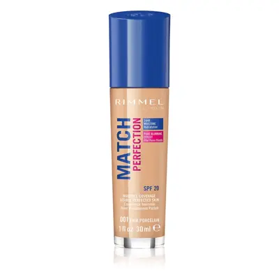 Rimmel Match Perfection tekutý make-up SPF 20 odstín 001 Fair Porcelain 30 ml