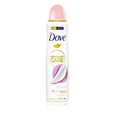 Dove Advanced Care Soft Feel antiperspirant ve spreji 72h Peony & Amber 150 ml